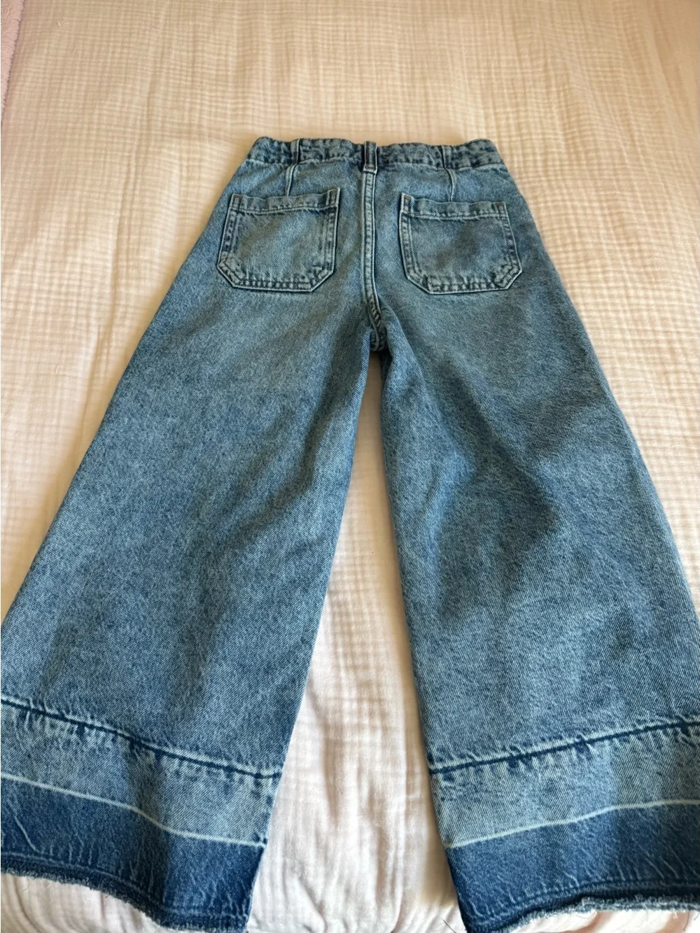 GAP girl wise Leg High-Rise Jeans in Medium Blue Wash